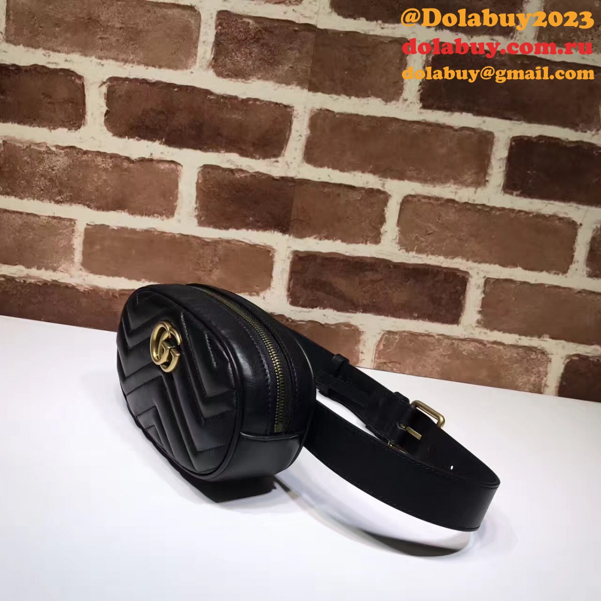 best 476434 G*u*i gg marmont matelassé leather belt bag