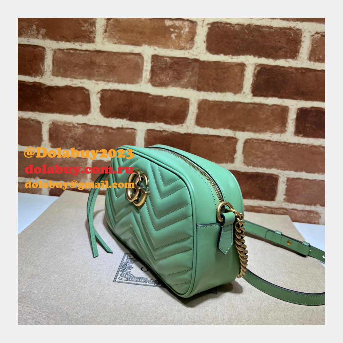 designer G*u*i leather gg marmont top 447632 matelassé shoulder bag