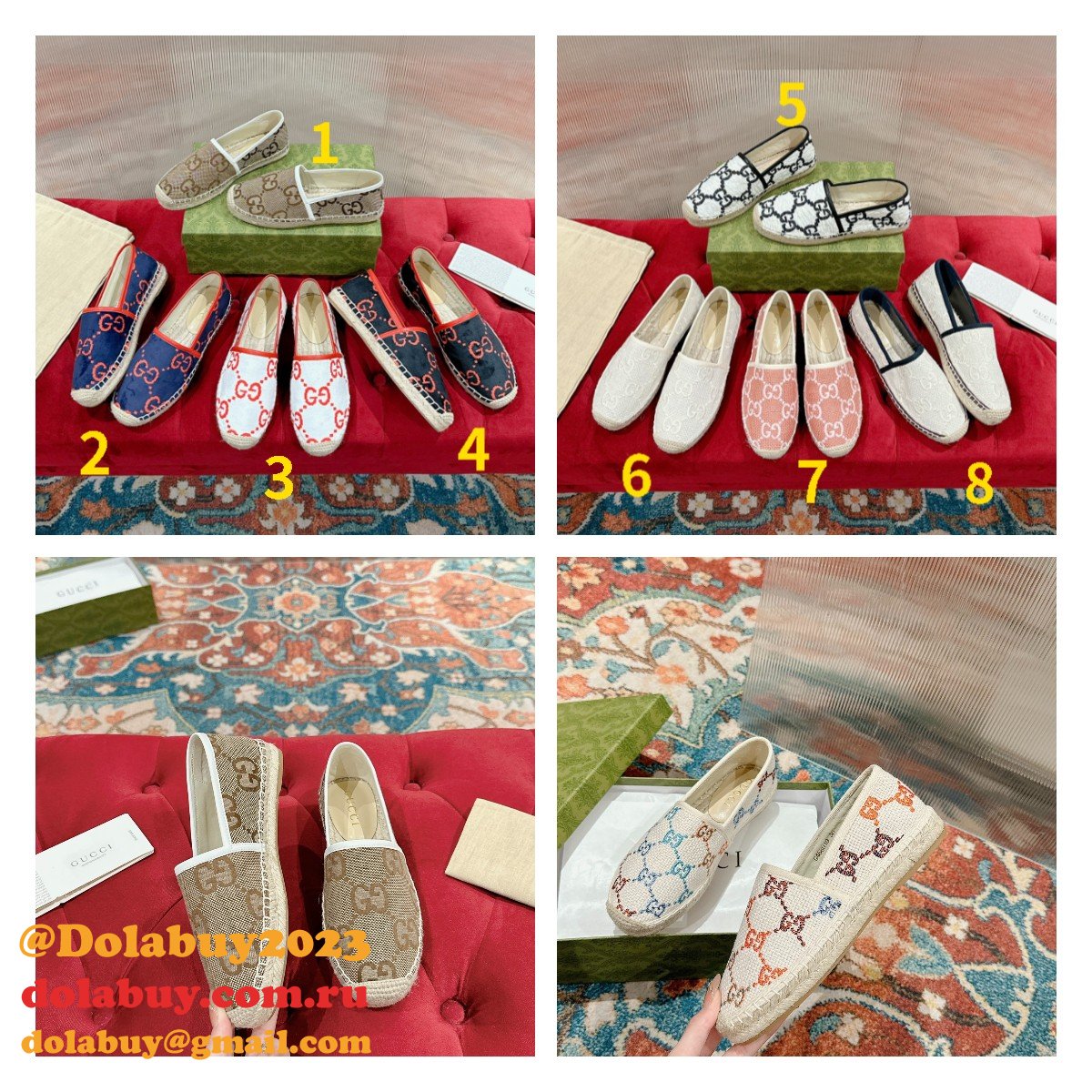 7 star wholesale G*u*i women espadrille