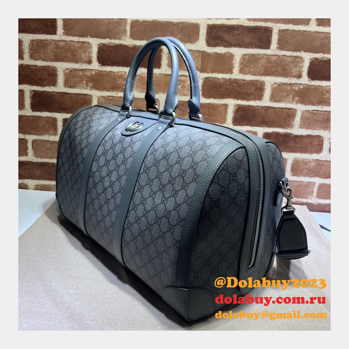 G*u*i 724642 cheap savoy 1:1 mirror duffle replica bag