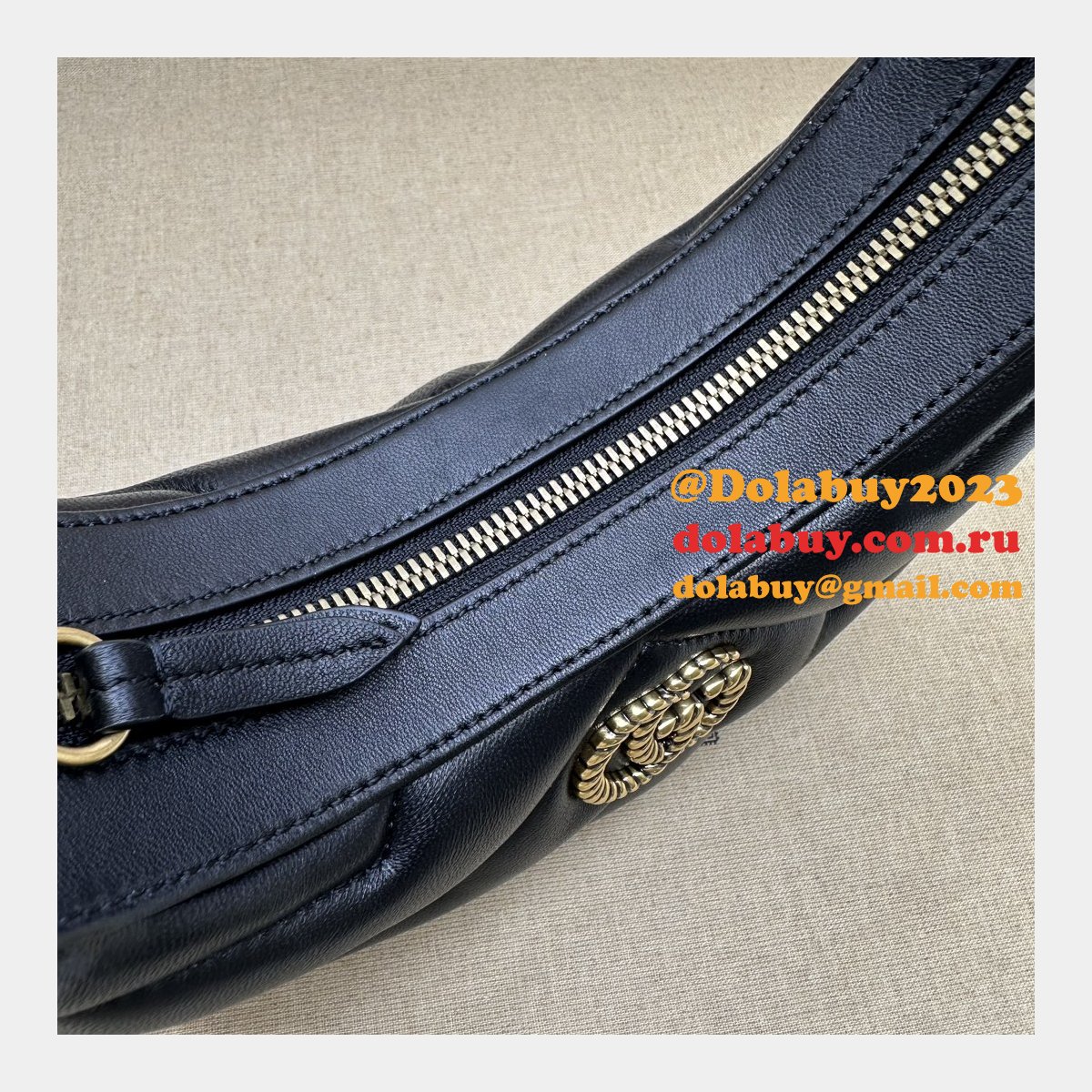Copy GG Marmont Half-moon-shaped 770983 Perfect Knockoff Bag