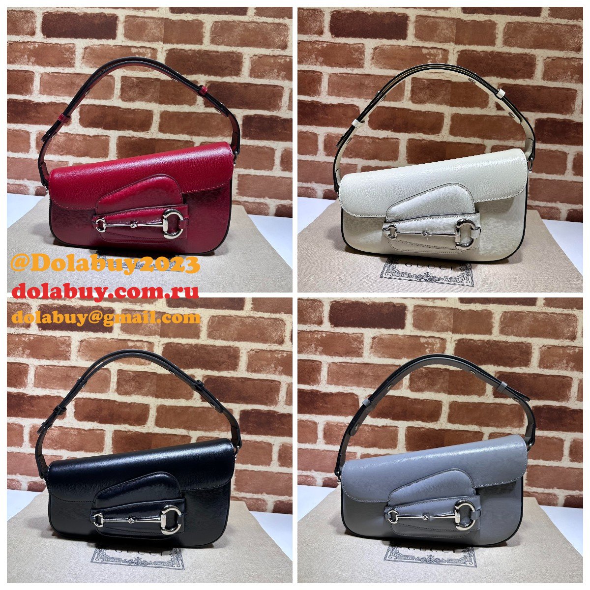 G*u*i copy horsebit 1955 764155 shoulder 1:1 mirror bag