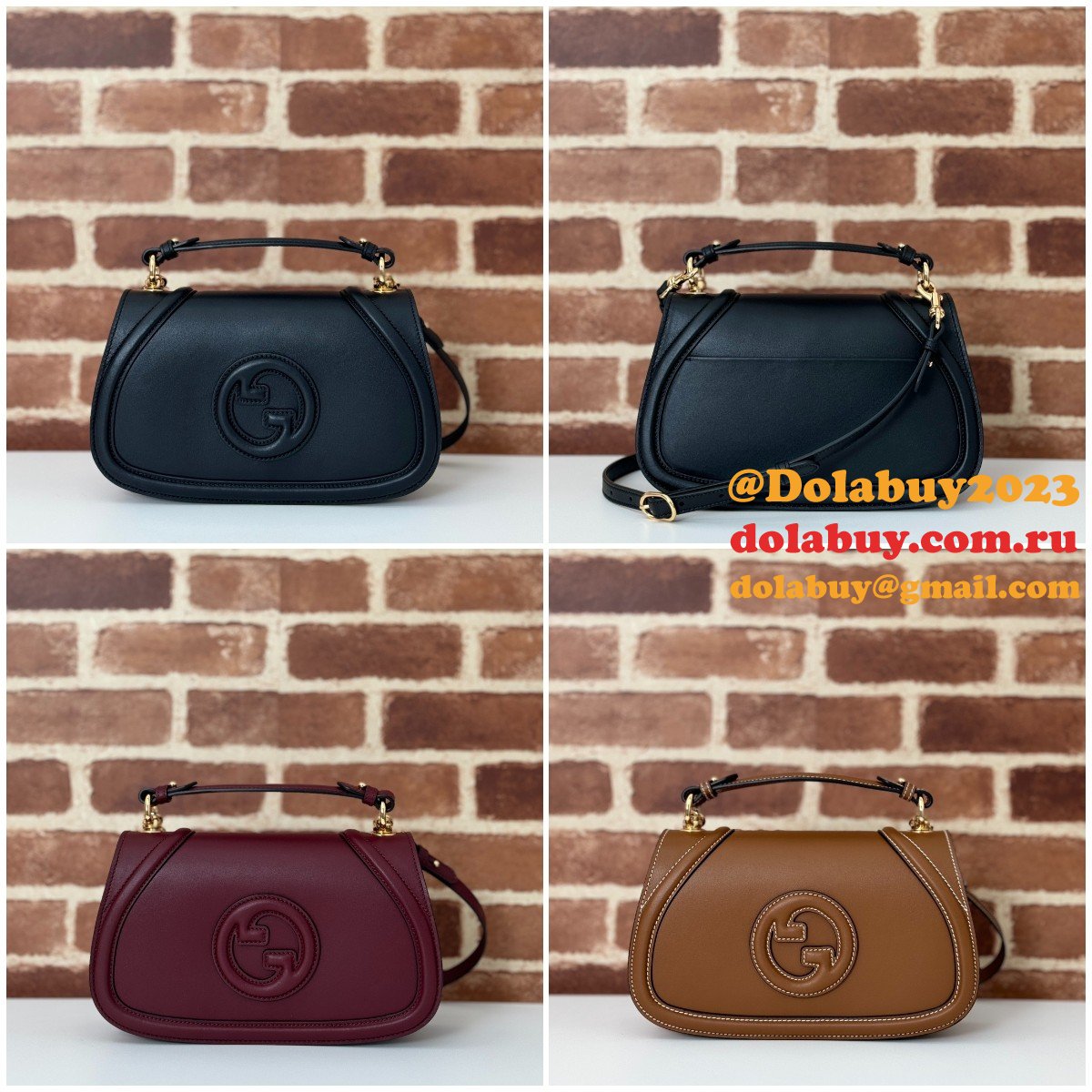 G*u*i inspired blondie small top handle 815714 luxury bag