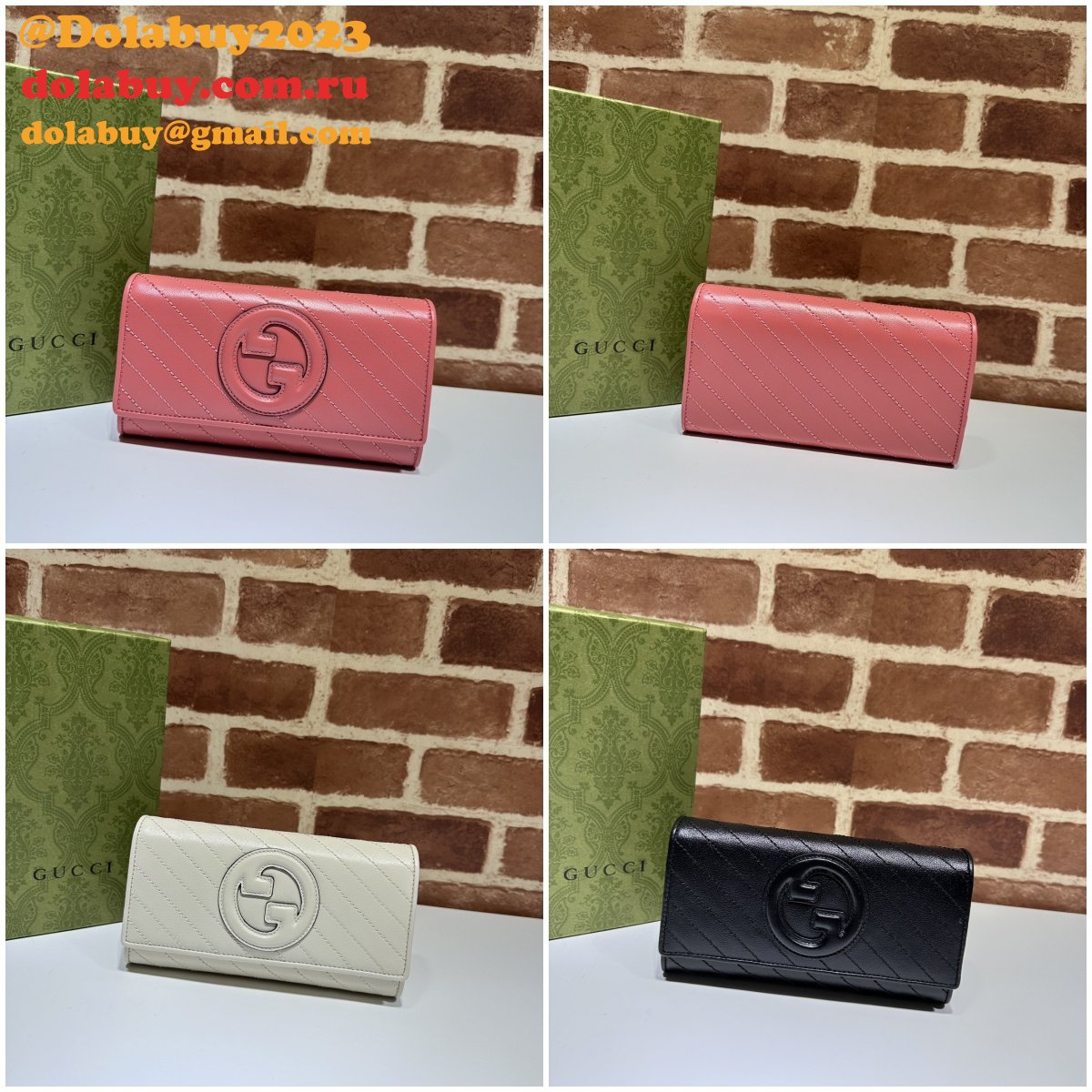 G*u*i replica blondie continental wallet 1:1 mirror 760302 bag