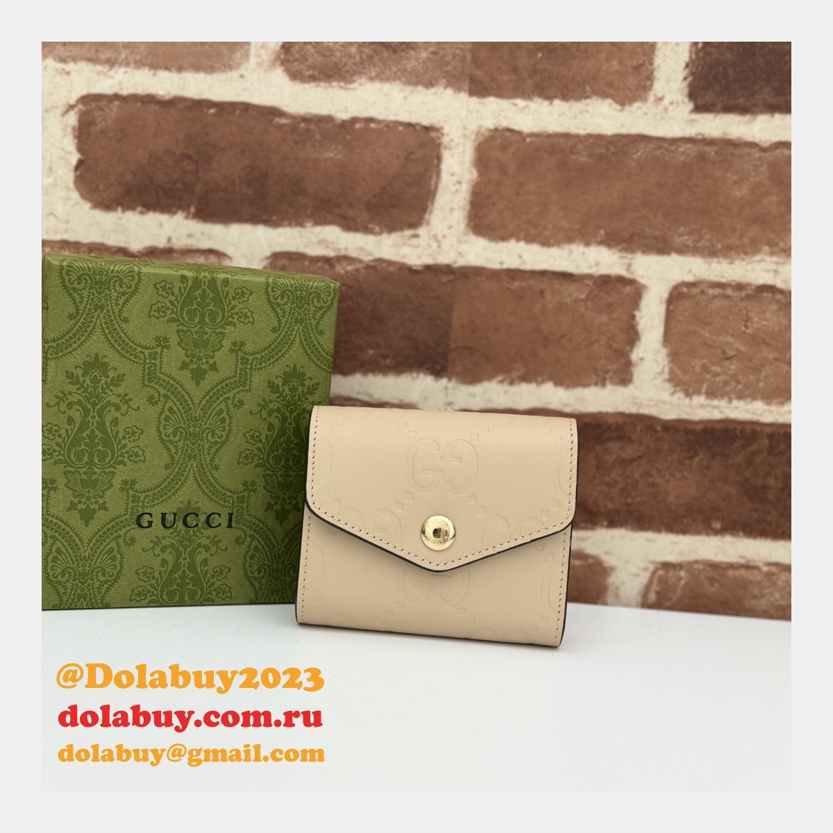 G*u*i knockoff gg compact high quality 772793 wallet