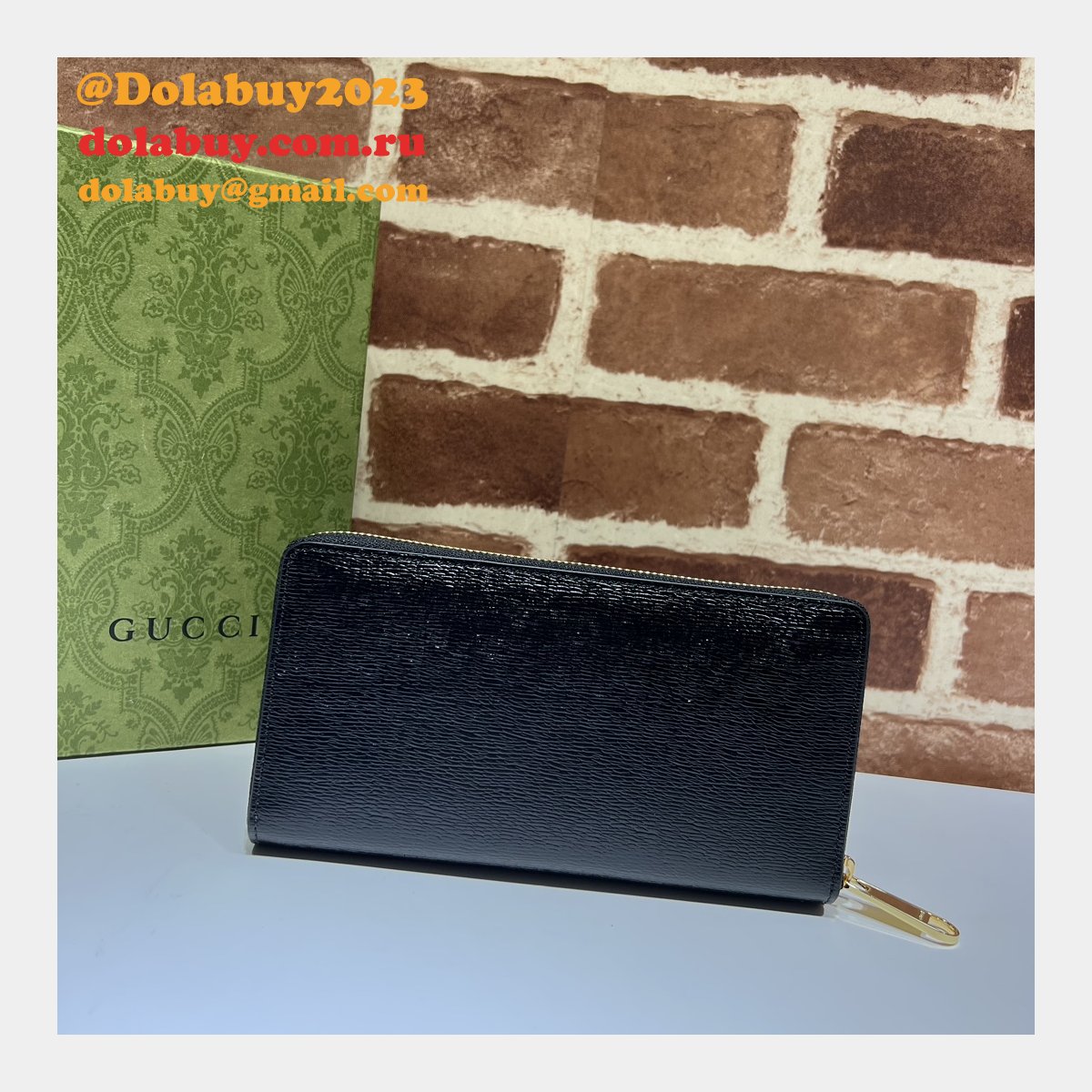 zip around wallet 1:1 mirror G*u*i script 772642 perfect bag