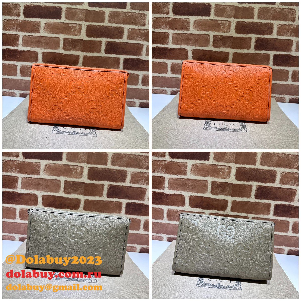 sale 1:1 G*u*i jumbo gg pouch 739490 replica handbag