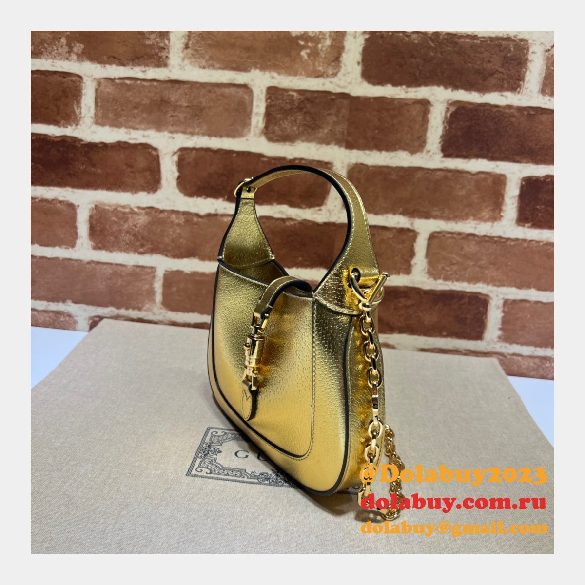 G*u*i replica chain 675799 jackie 1961 lizard cheap bag