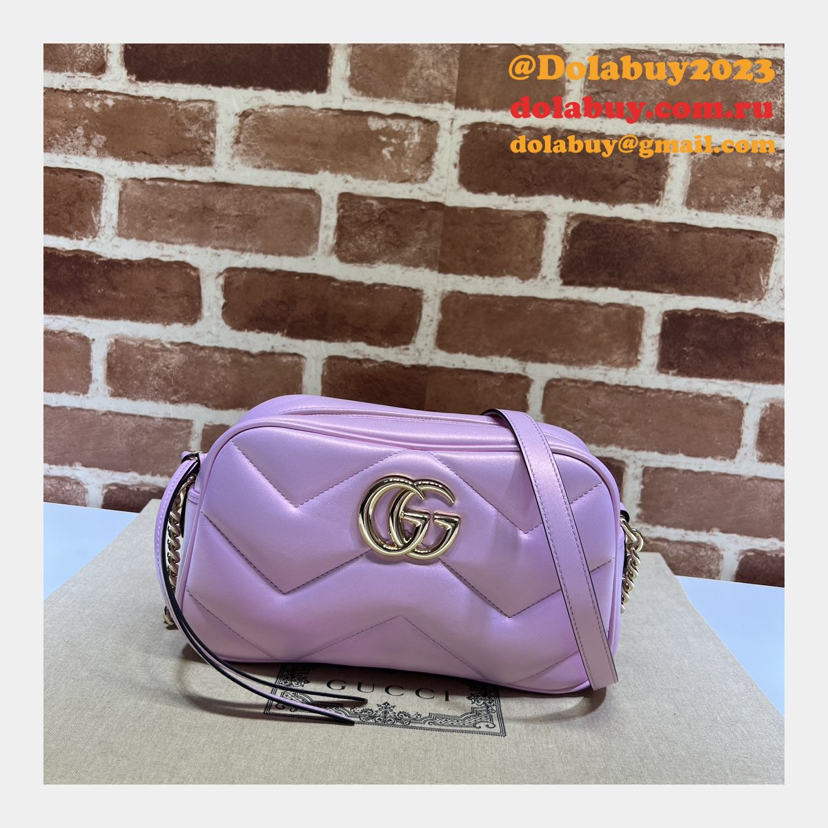 G*u*i replica gg marmont 447632 matelassé shoulder bag