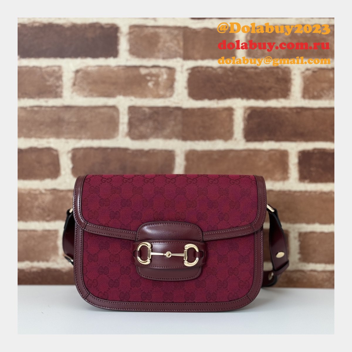gg supreme 602204 red 602204 replicas G*u*i 1955 horsebit bags