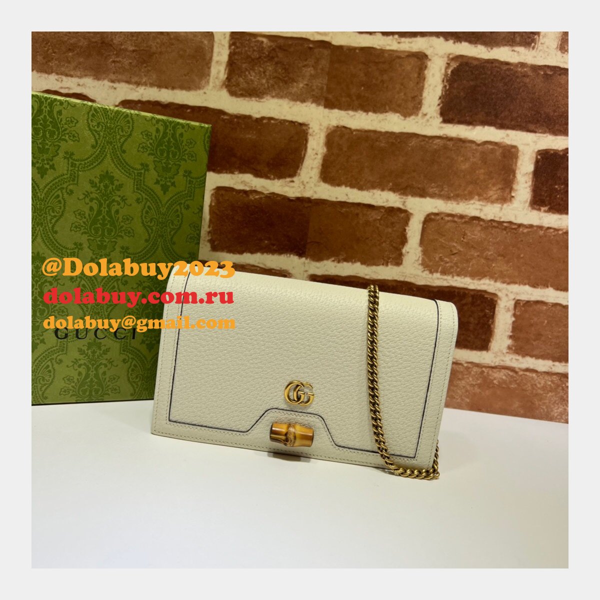 the G*u*i best diana replicas bag with bamboo 696817
