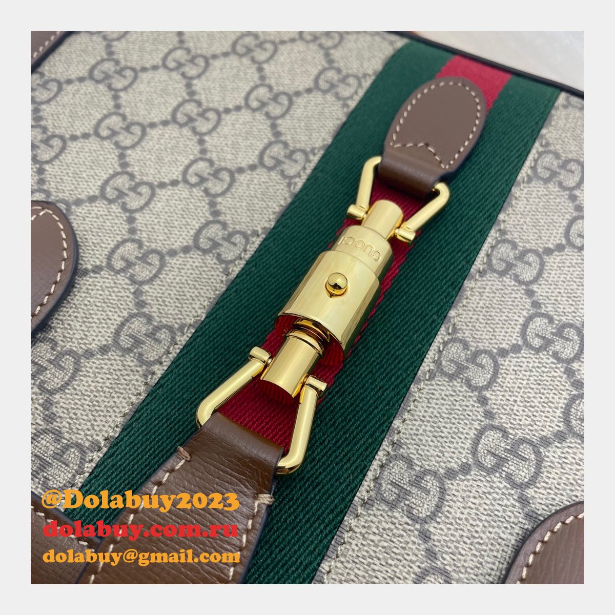 high quality replica G*u*i 649016 jackie 1961 medium tote leather bag