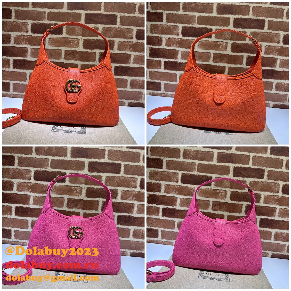 G*u*i inspired aphrodite half 726274 replica shoulder bag