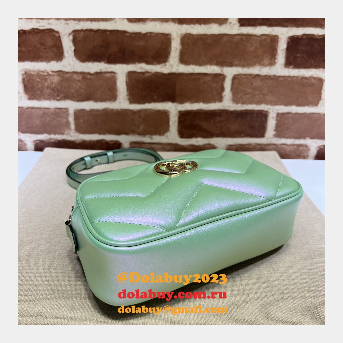 G*u*i replica gg marmont 447632 matelassé shoulder bag