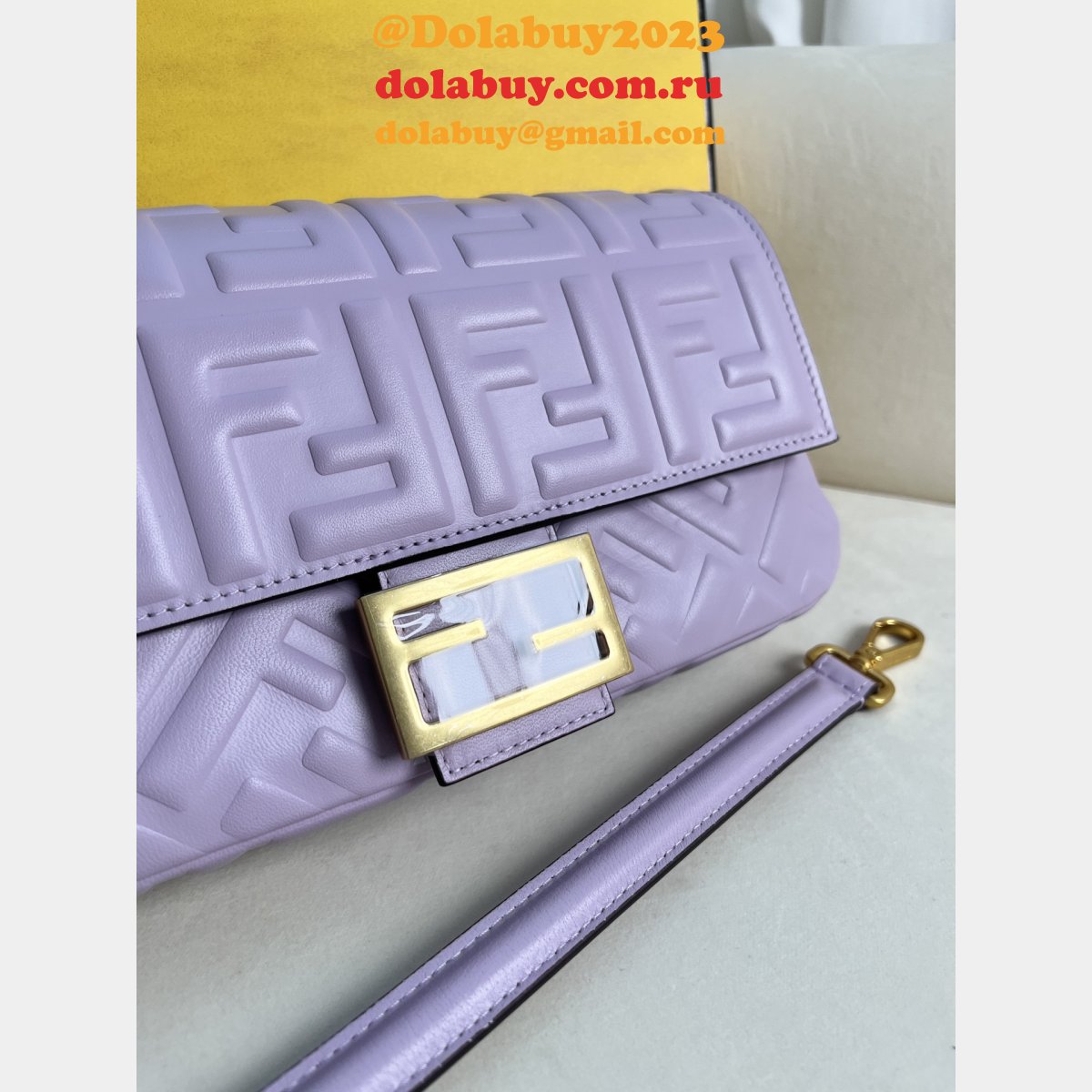 top quality F**di iconic baguette medium nappa handbag