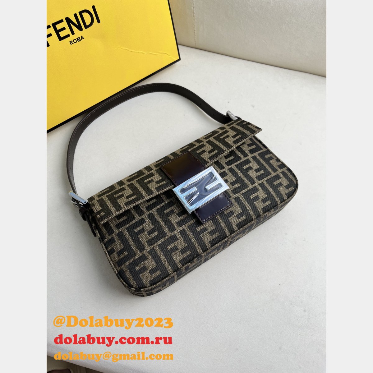 perfect 1:1 mirror F**di baguette handbag