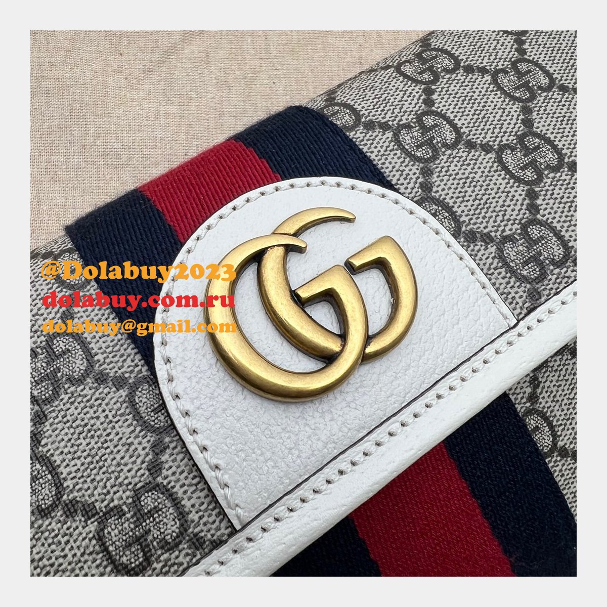 best quality G*u*i replica ophidia belt bag 674081 gg supreme canvas