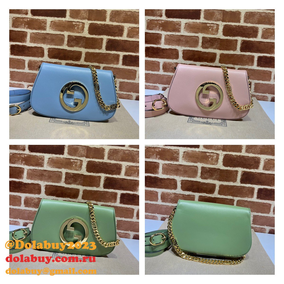 luxury 7 star G*u*i new blondie 699268 shoulder fake bag