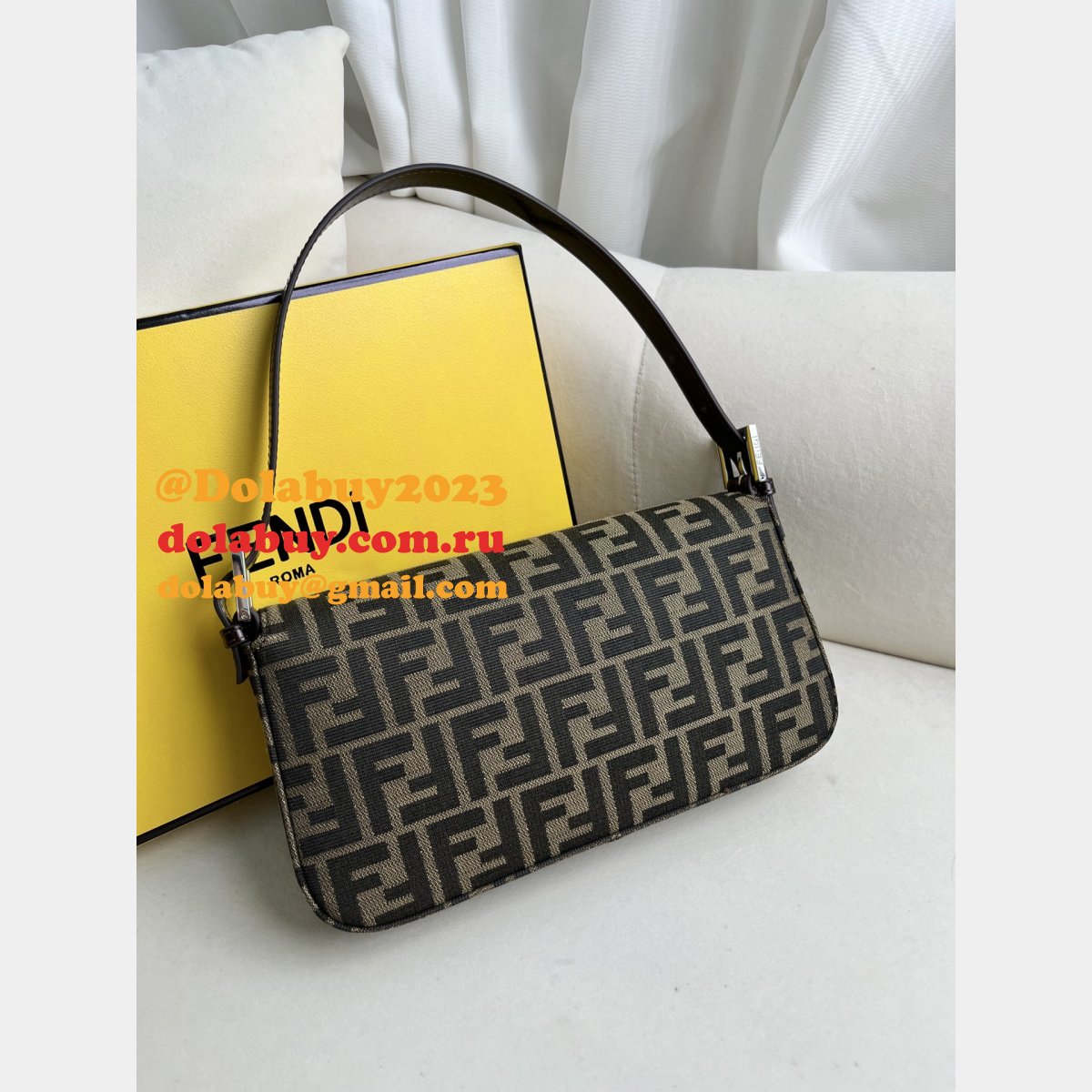 perfect 1:1 mirror F**di baguette handbag