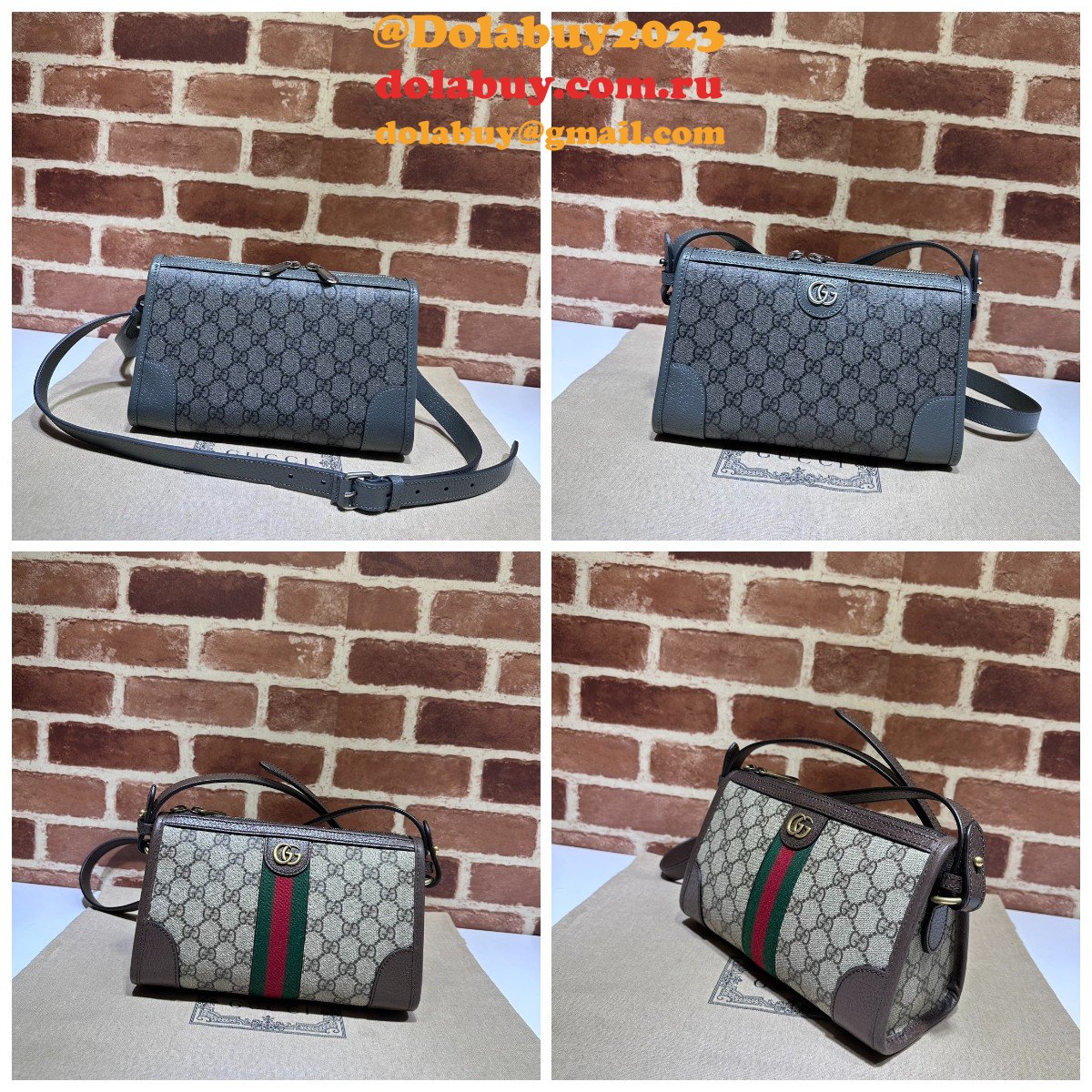 ophidia messenger knockoff G*u*i duplicate 752581 bag