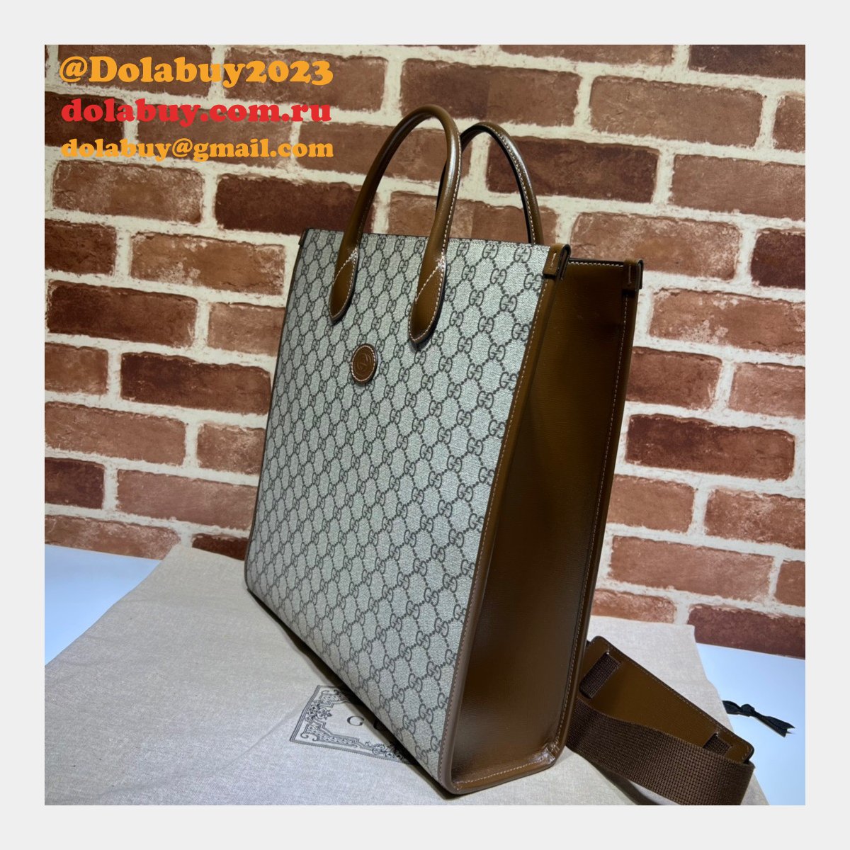 high quality replica G*u*i 674155 tote with interlocking g bag