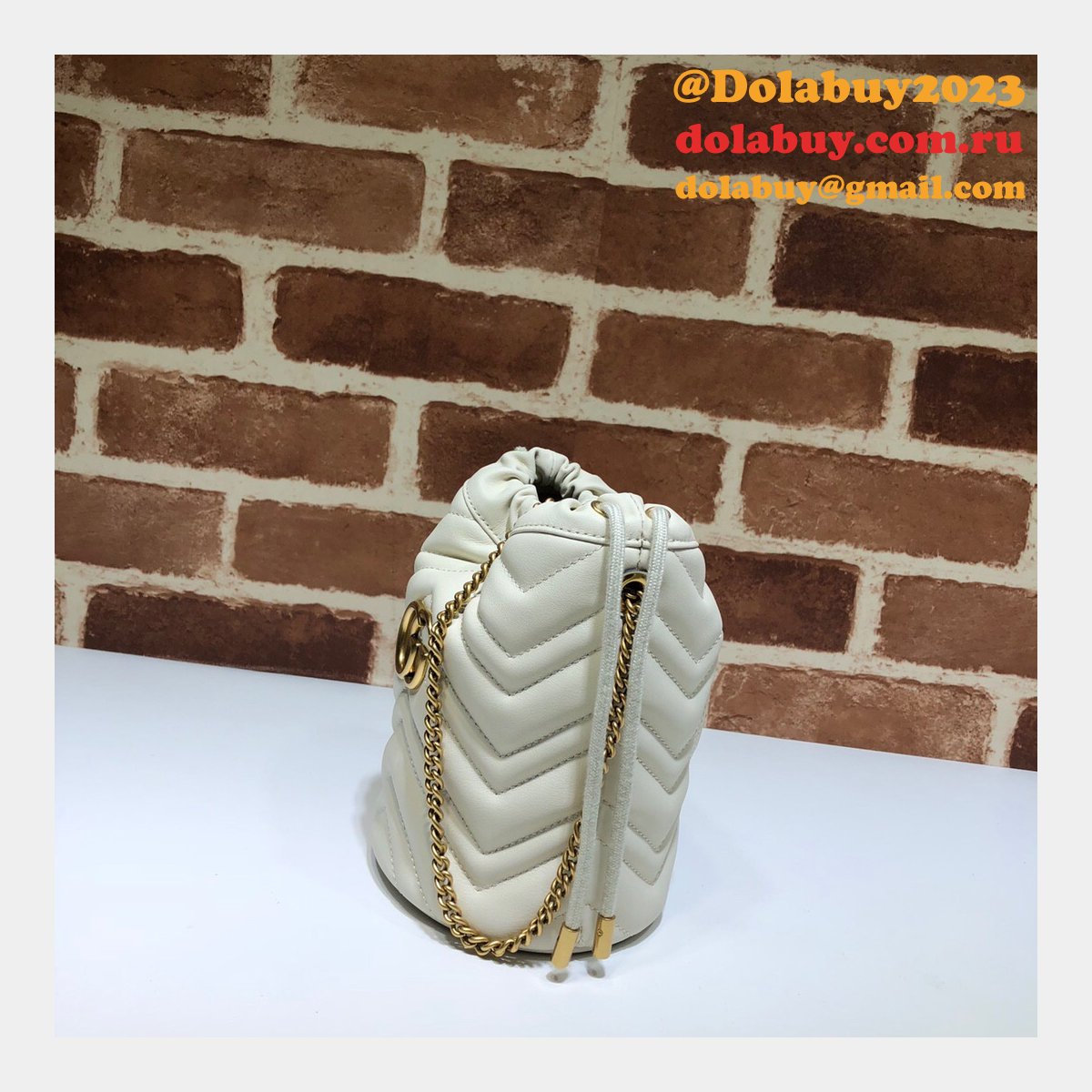 G*u*i replica 7 star gg marmont mini bucket 575163 bag
