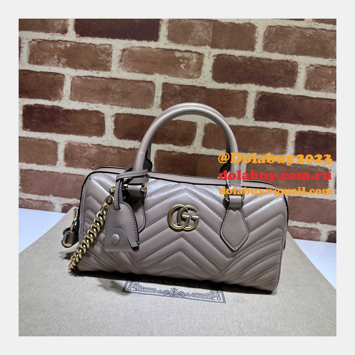 G*u*i top quality gg marmont top handles replica 746319 bag