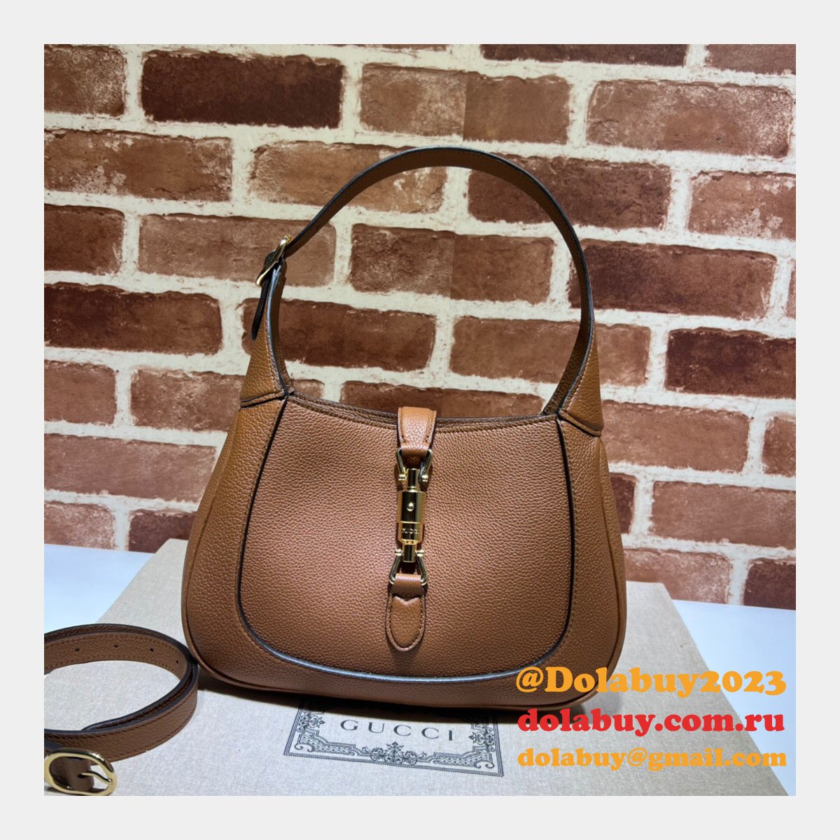 best quality fake G*u*i 636709 jackie 1961 natural grain bag