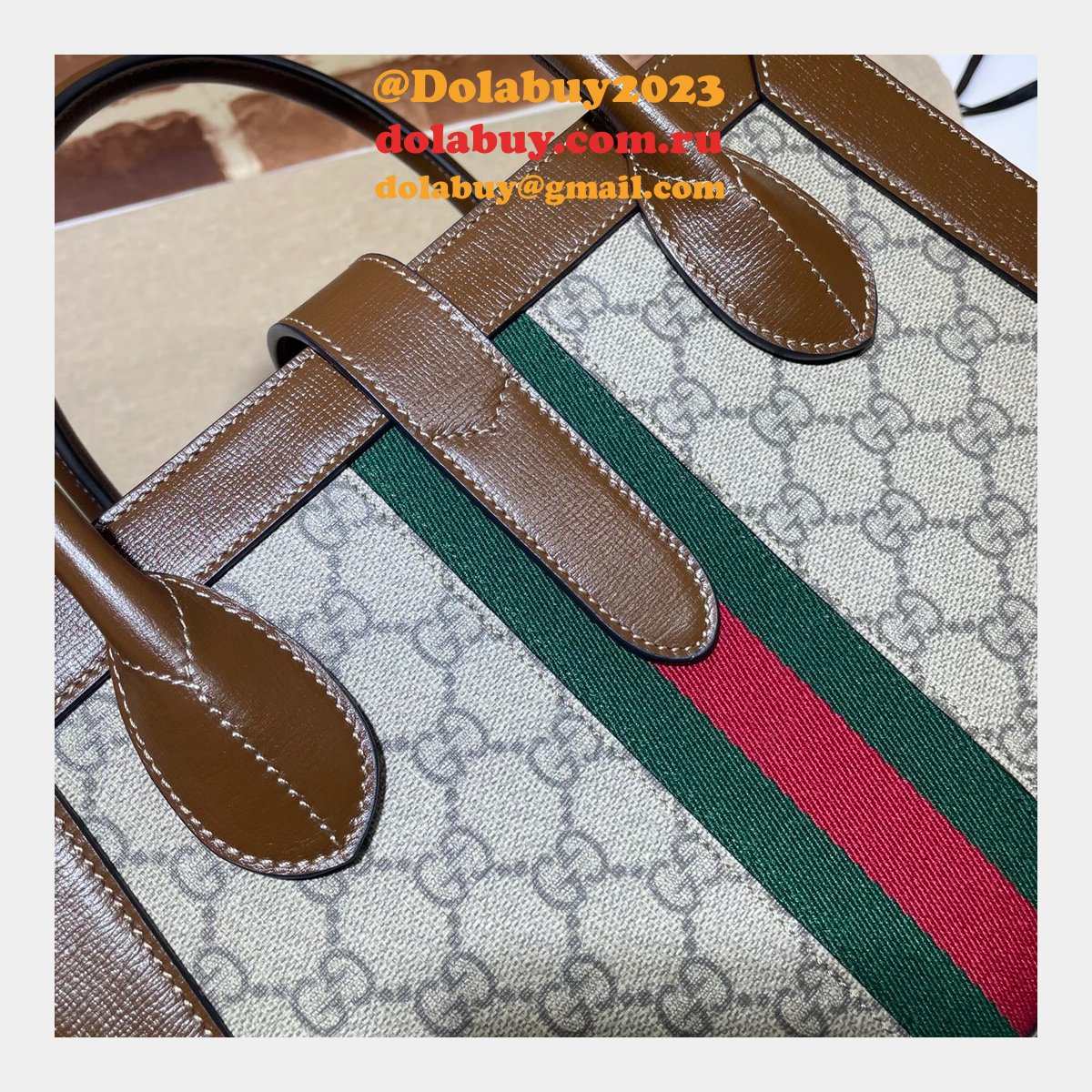 high quality replica G*u*i 649016 jackie 1961 medium tote leather bag