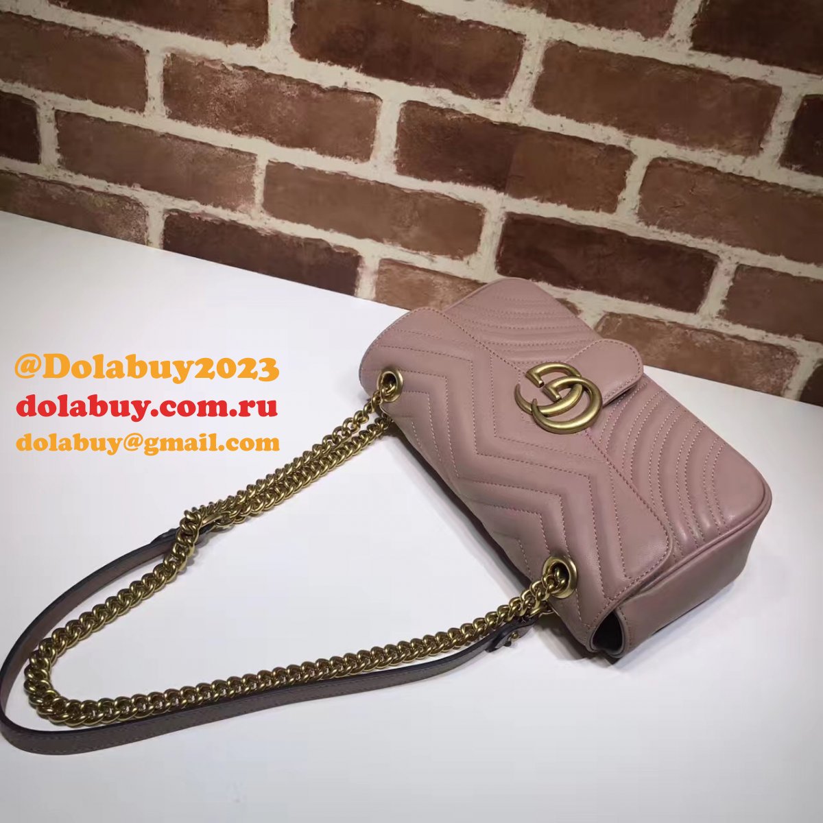 G*u*i gg marmont replica 443497 ladies shoulder bag