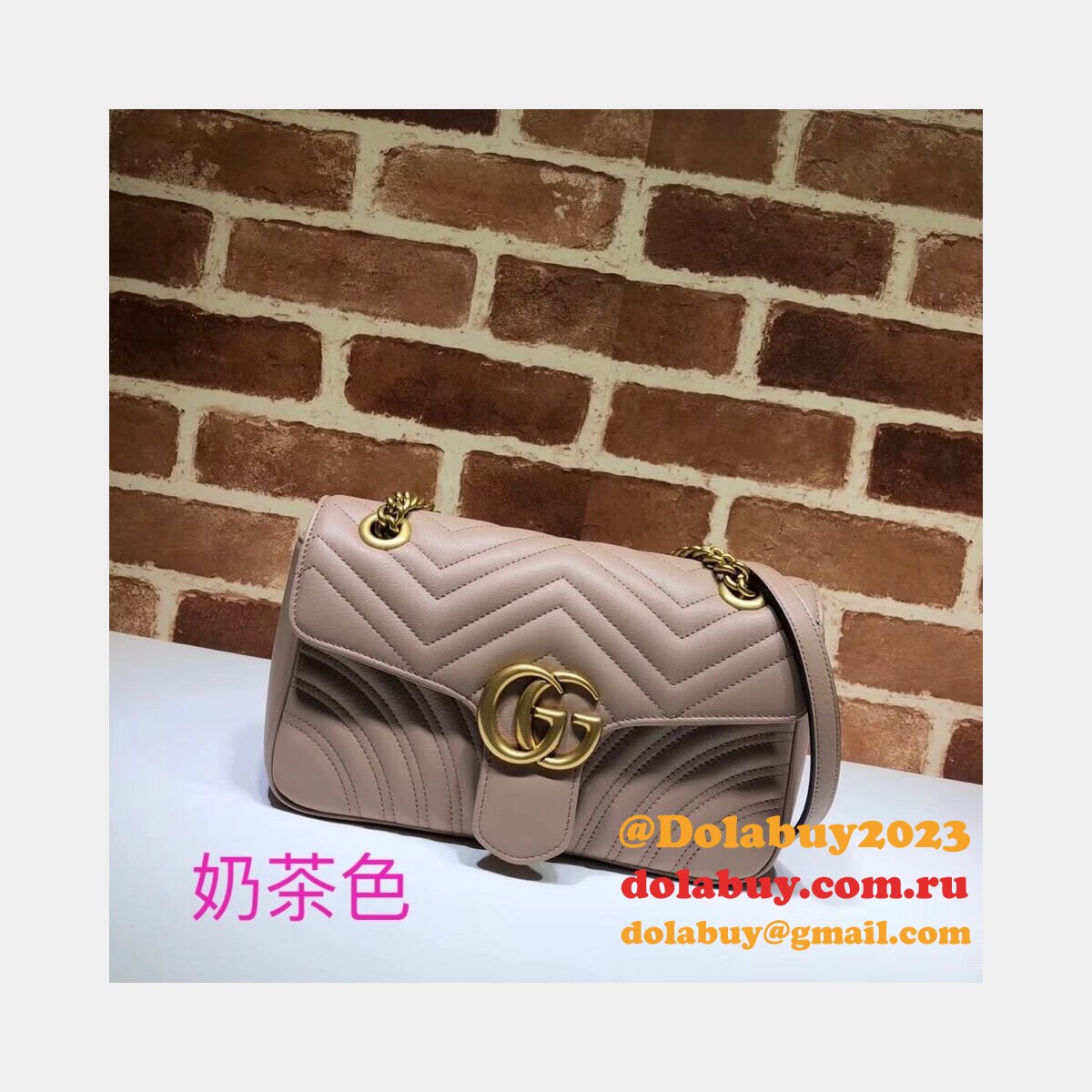 G*u*i gg marmont replica 443497 ladies shoulder bag