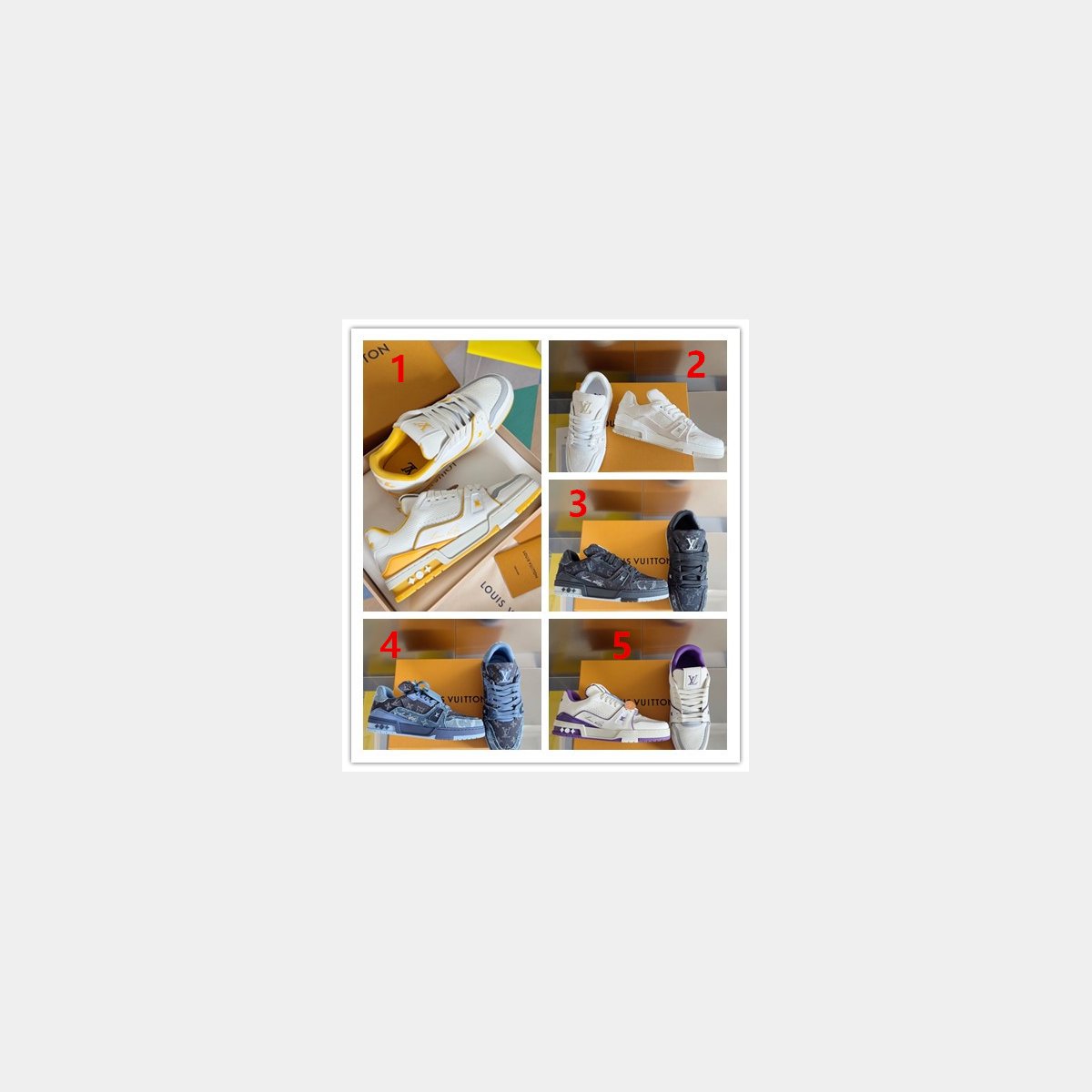 Top Quality LV Knockoff Shoes Trainer Sneaker Wholesale