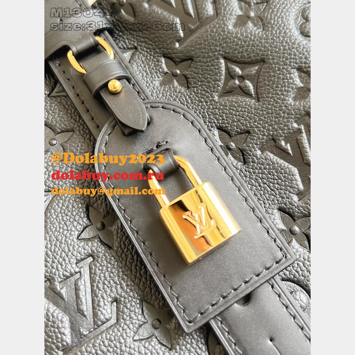 Louis Vuitton All In GM Luxury Monogram Empreinte M13044 Black Bag