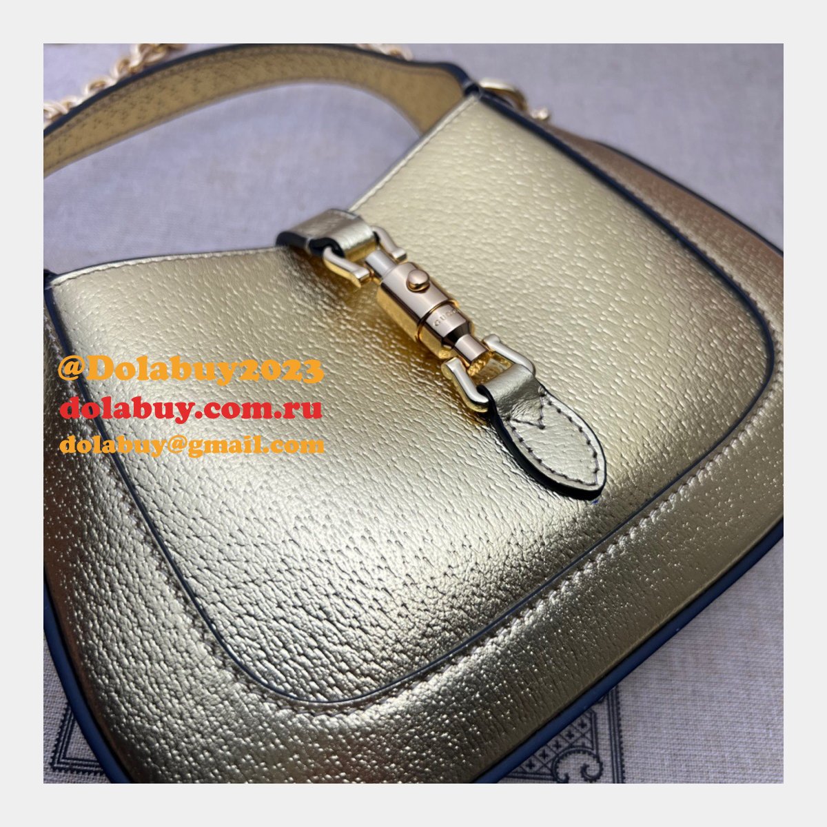 G*u*i replica chain 675799 jackie 1961 lizard cheap bag