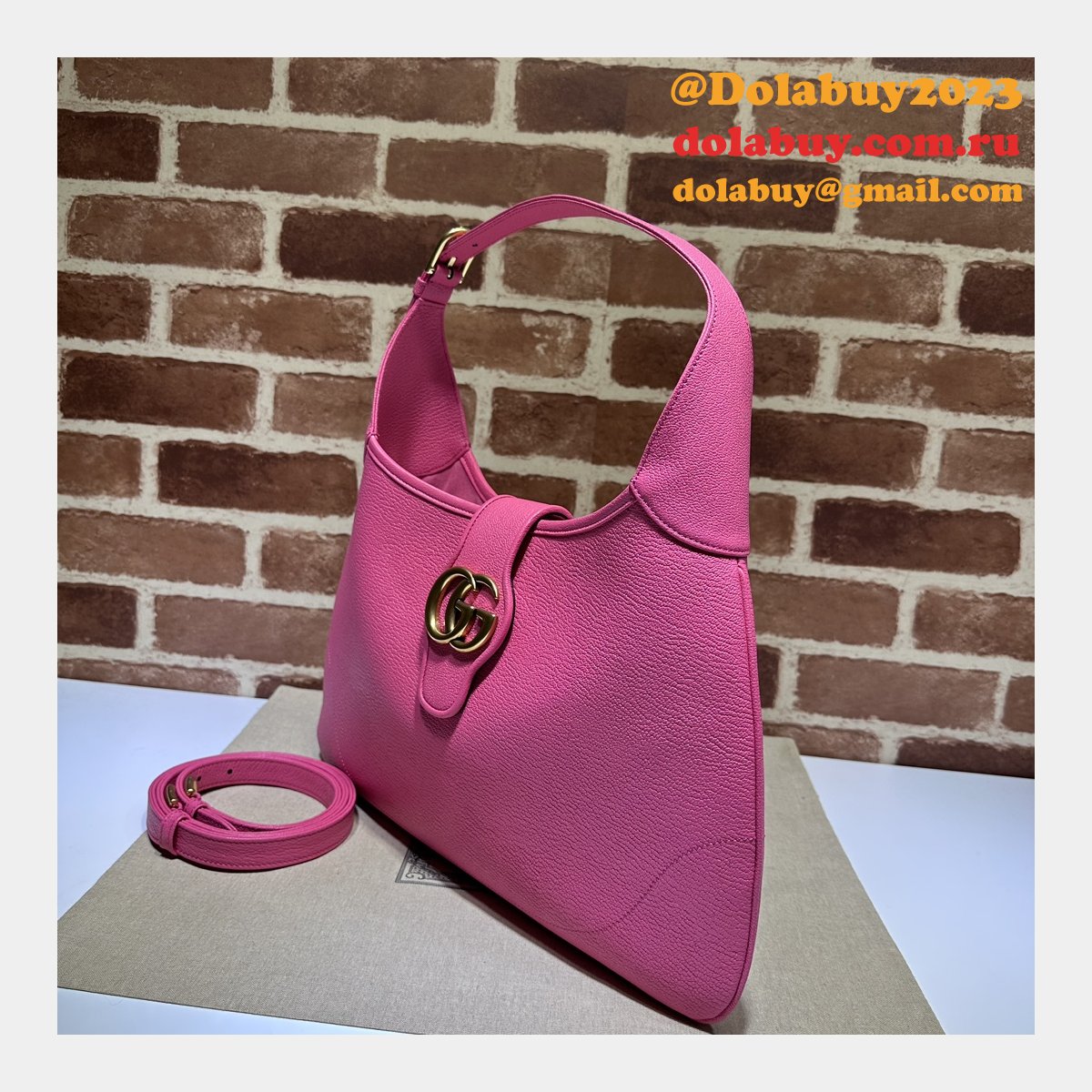 G*u*i inspired aphrodite half 726274 replica shoulder bag