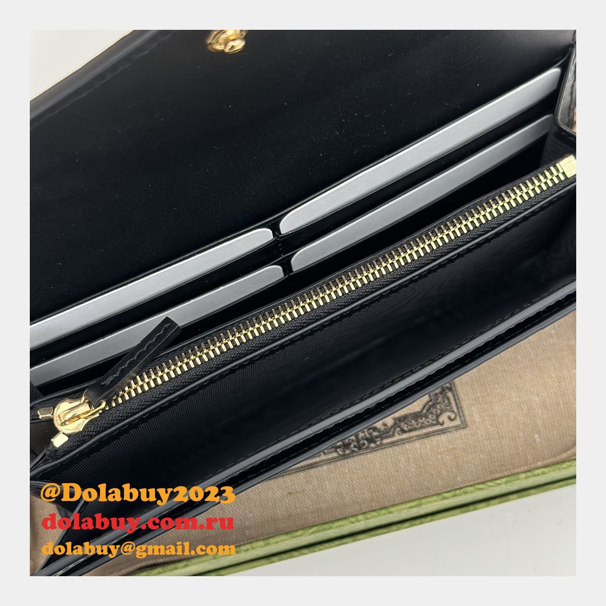 perfect best G*u*i replica 1:1 mirror 772791 gg continental wallet