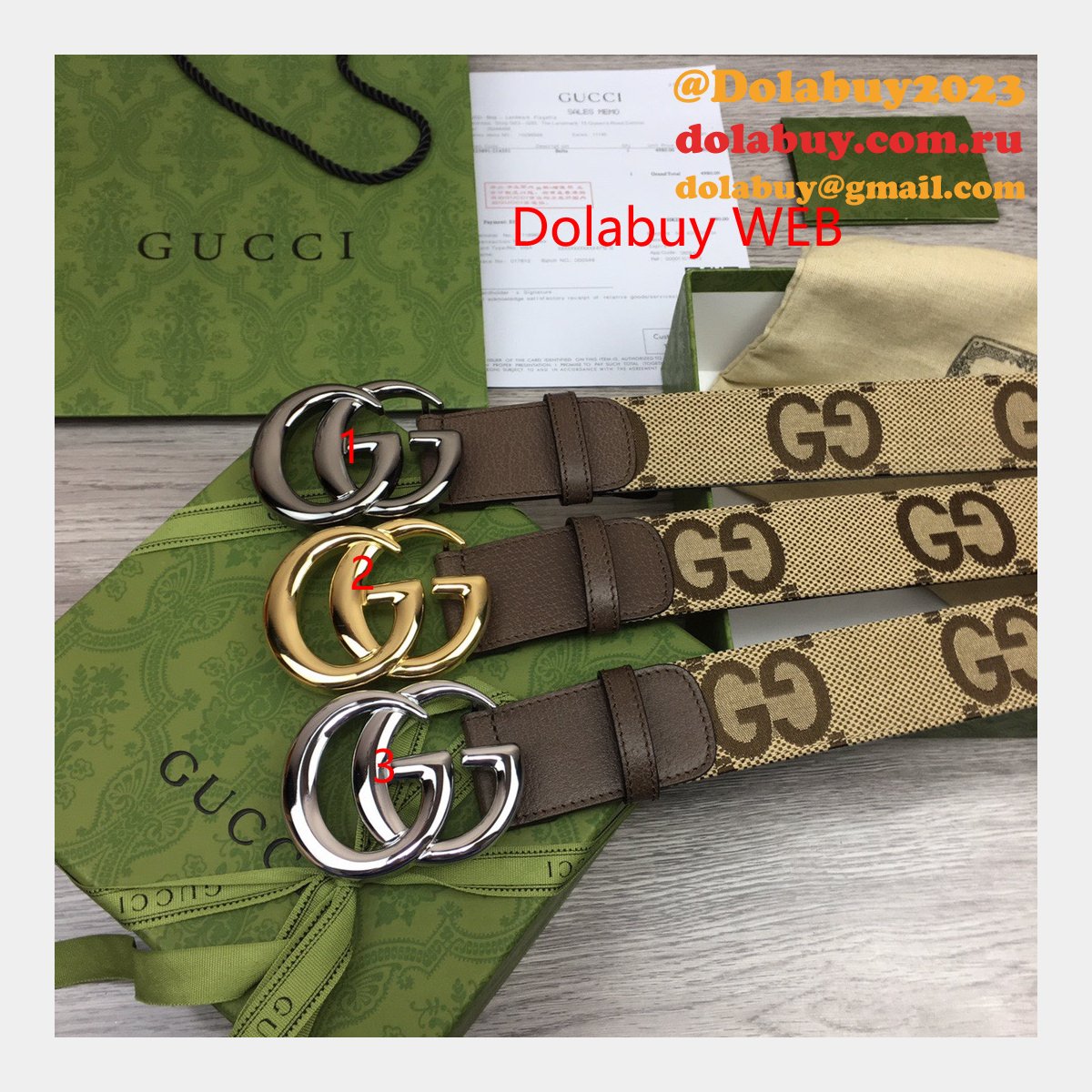 shop 1:1 image mirror G*u*i 3.8cm belts replica bags