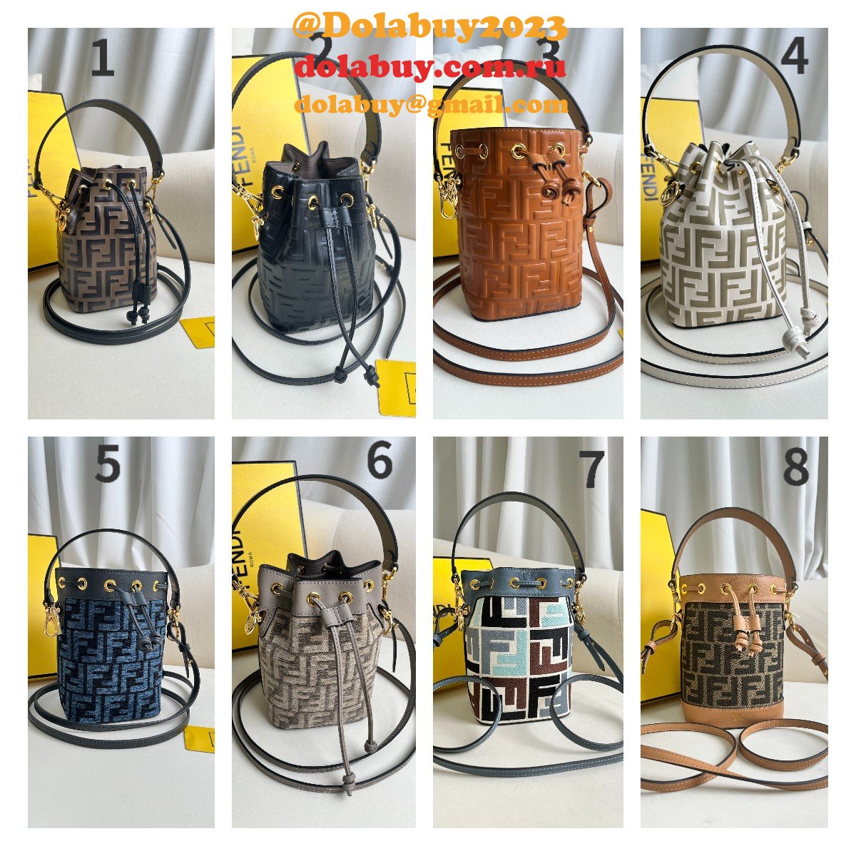 top quality wholesale F**di mon tresor ff small bucket bag