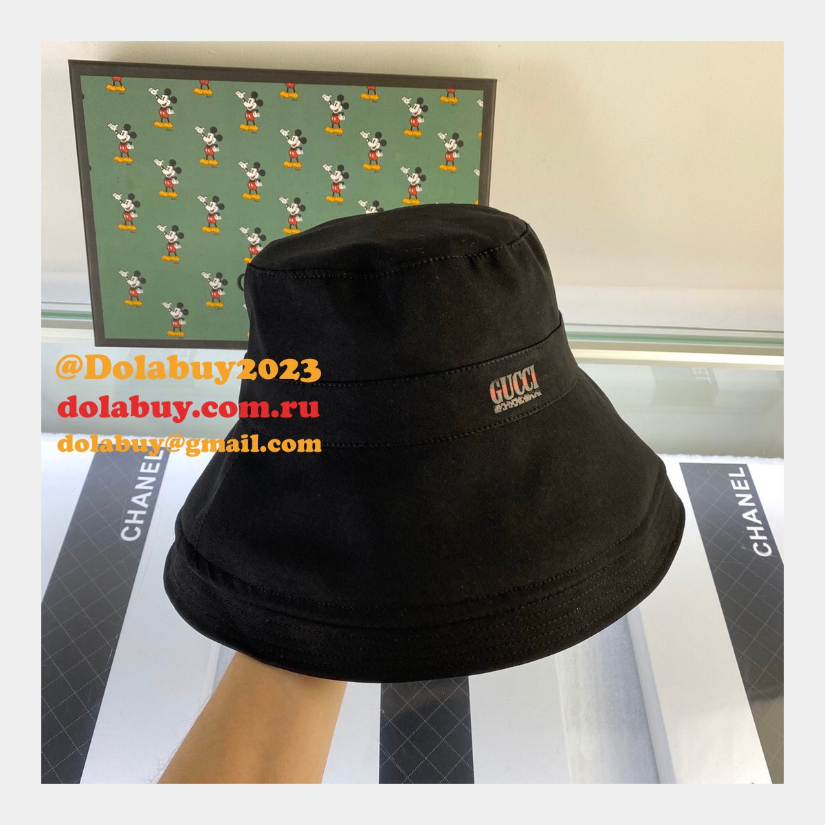 luxury G*u*i foldable simple fisherman hat