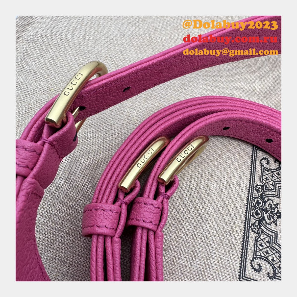 G*u*i inspired aphrodite half 726274 replica shoulder bag