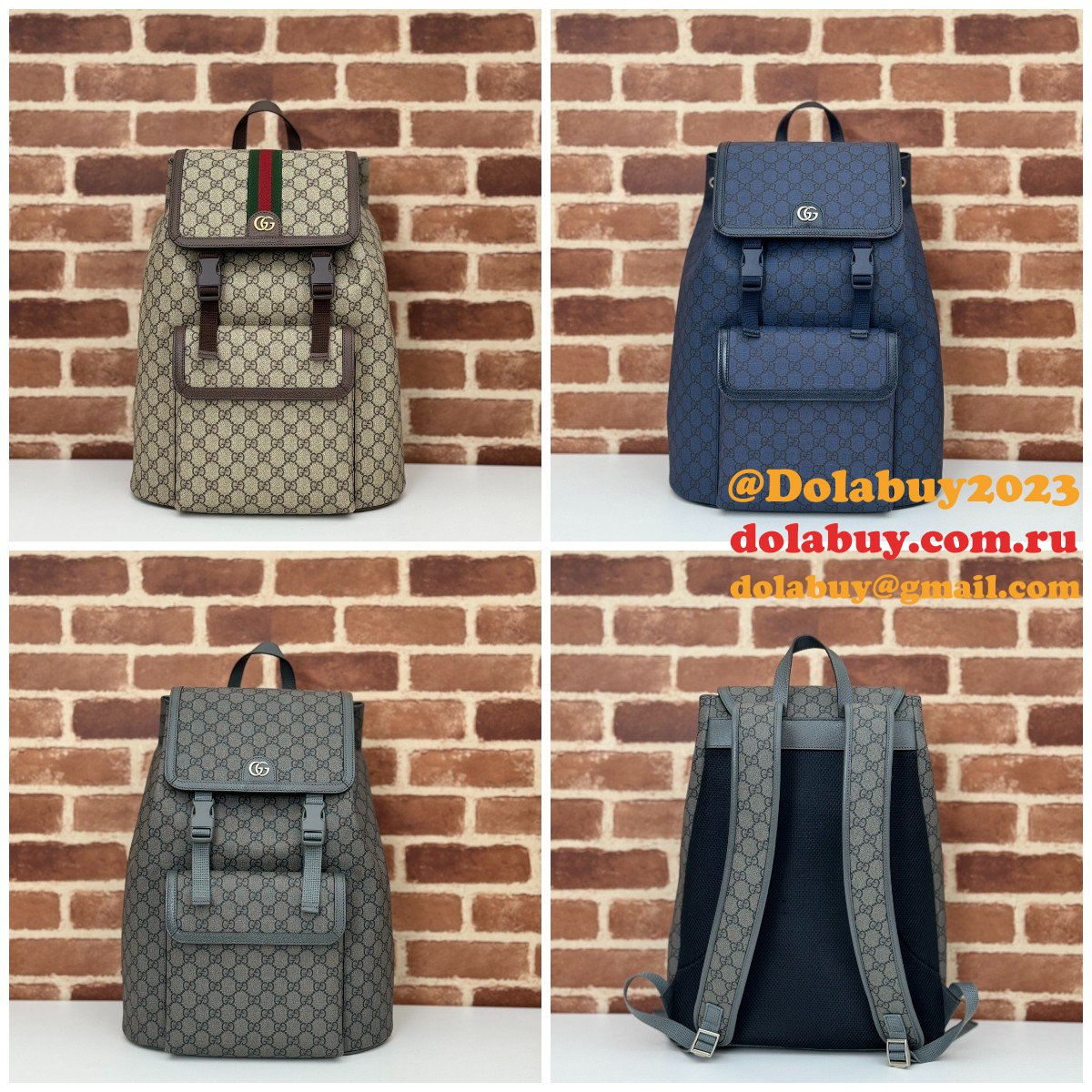 G*u*i wholesale fake ophidia large gg backpack 792104 bag