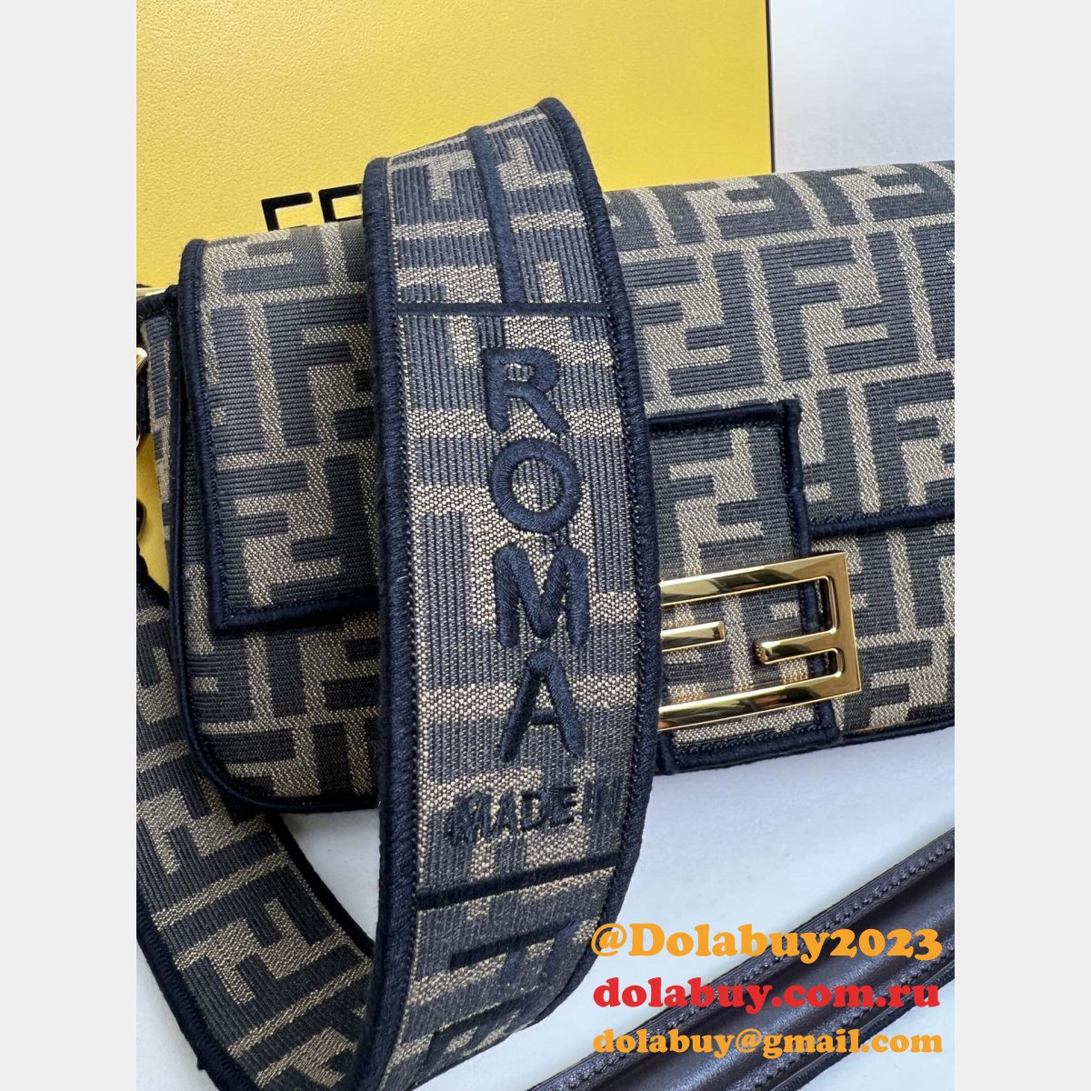 luxury F**di cheap medium iconic baguette handbag