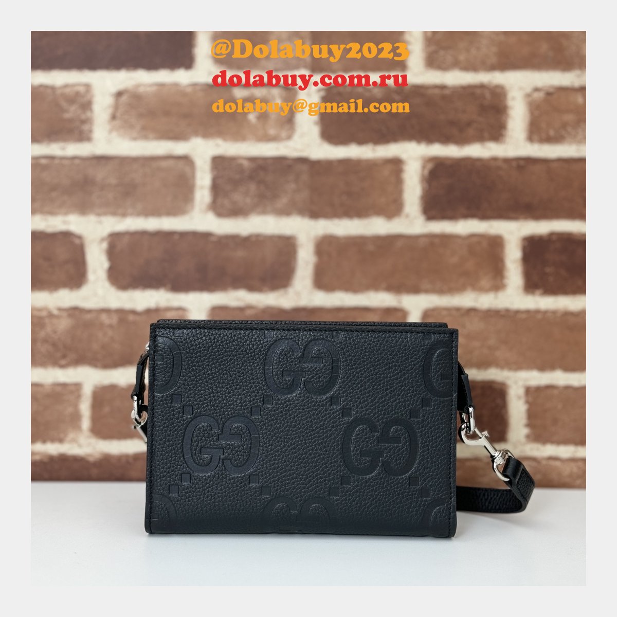 quality G*u*i wholesale 795240 replicas jumbo gg uk black bag
