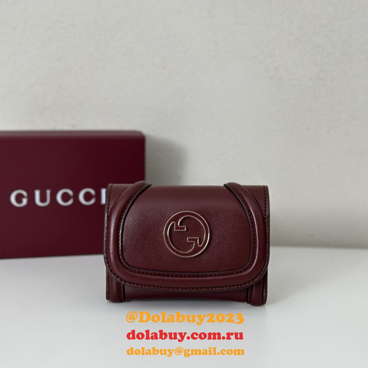 G*u*i wholesale 818795 blondie card case leather wallets
