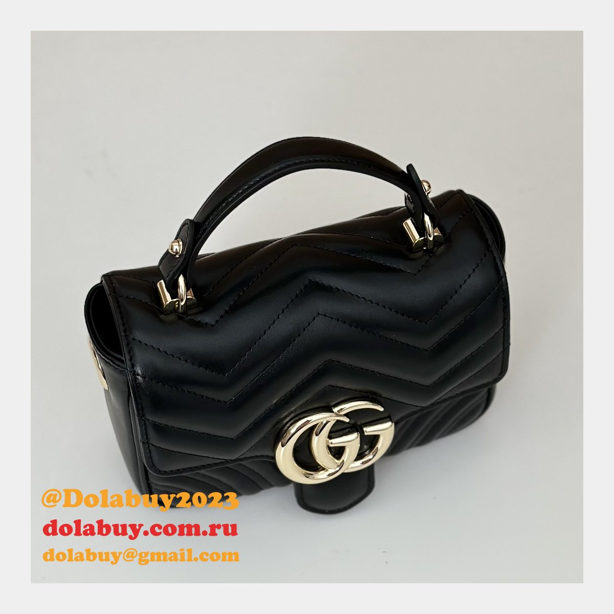 best gg marmont G*u*i 811238 top handle knockoff bag