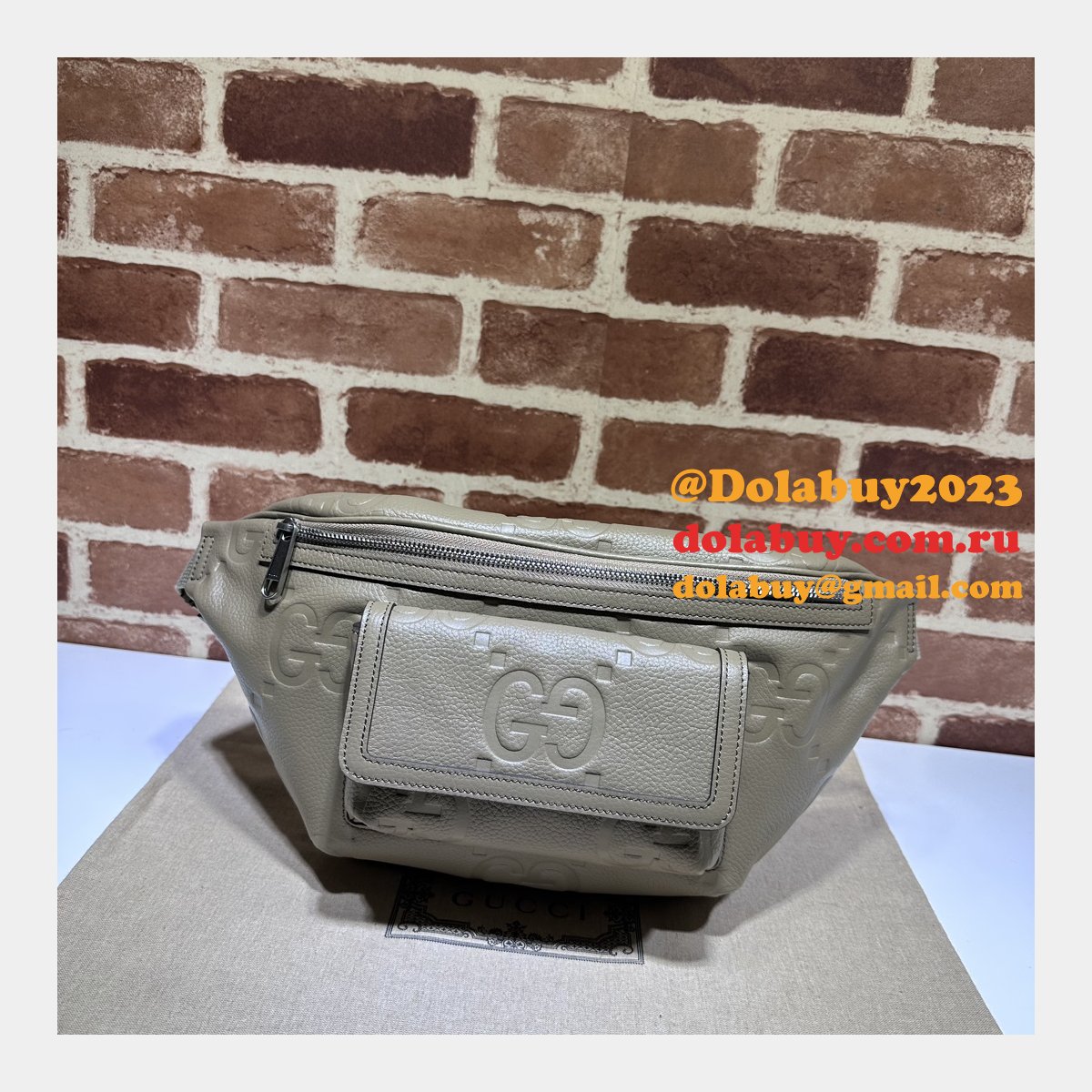 G*u*i 7 star g jumbo belt 645093 replica bag