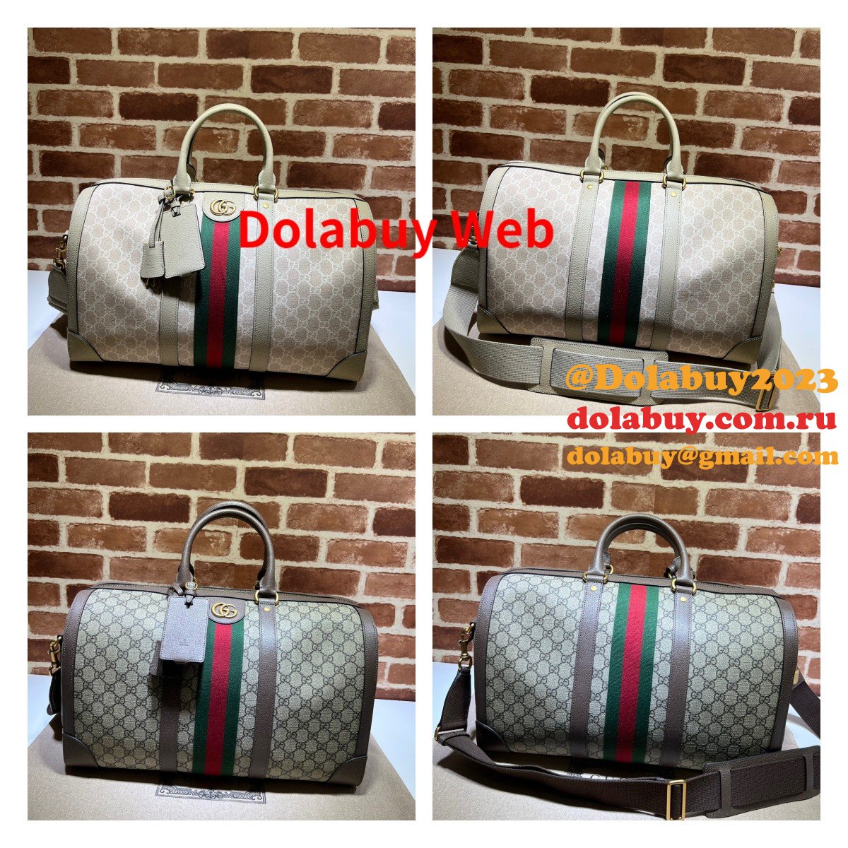 G*u*i our replica ophidia 681295 gg supreme duffle tote bag