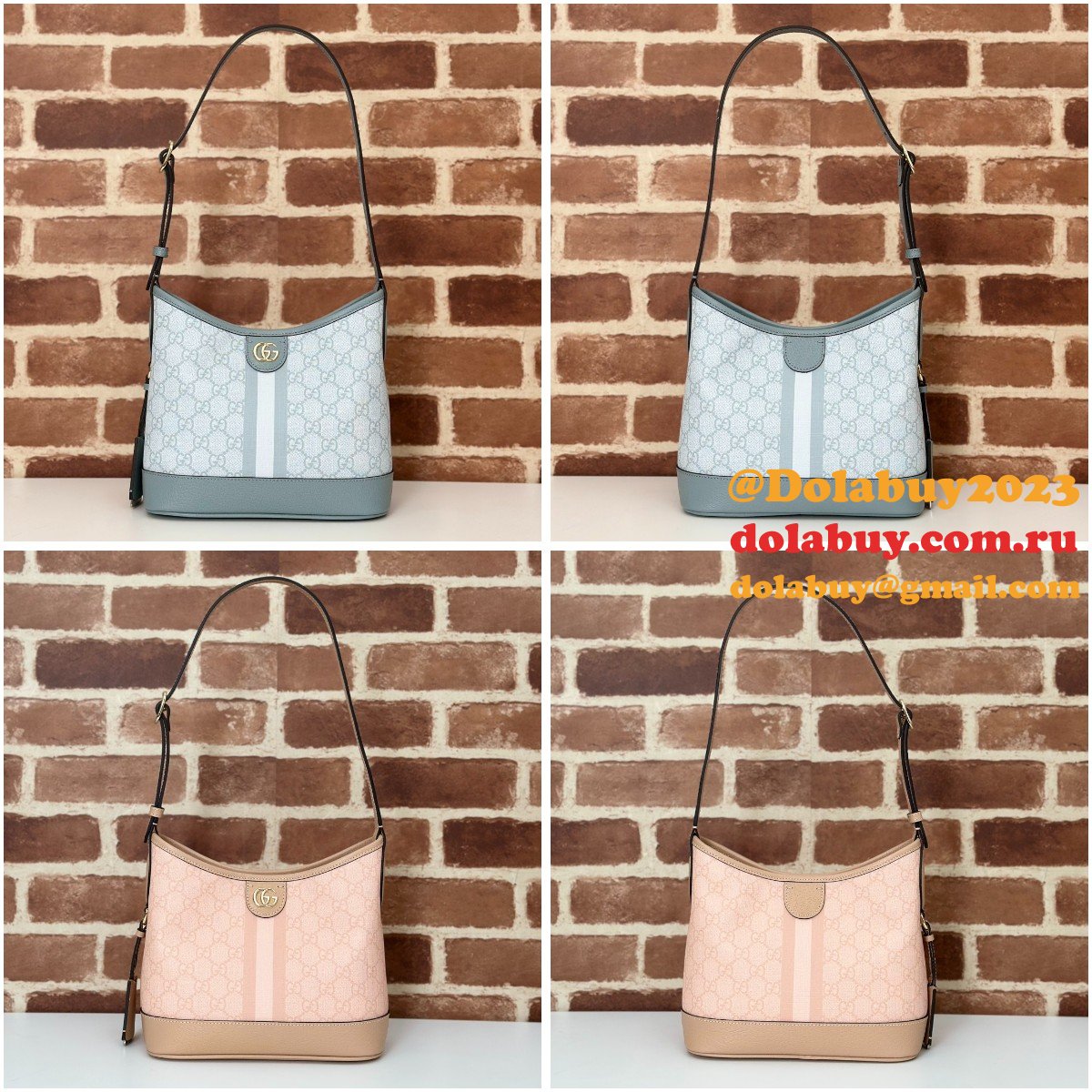 ophidia G*u*i knockoff half moon 781402 gg small shoulder bag
