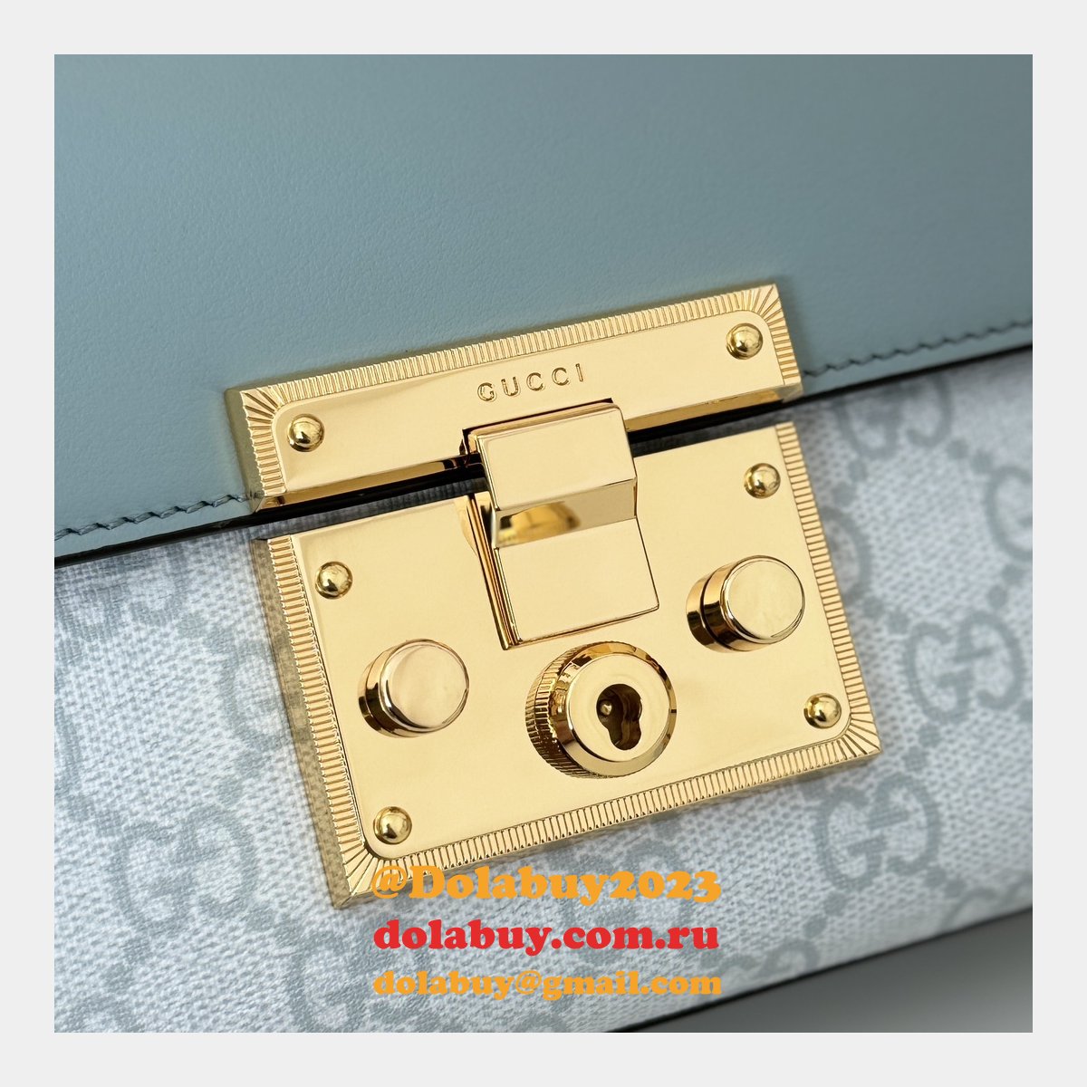 luxury padlock G*u*i copy gg shoulder 409487 bag
