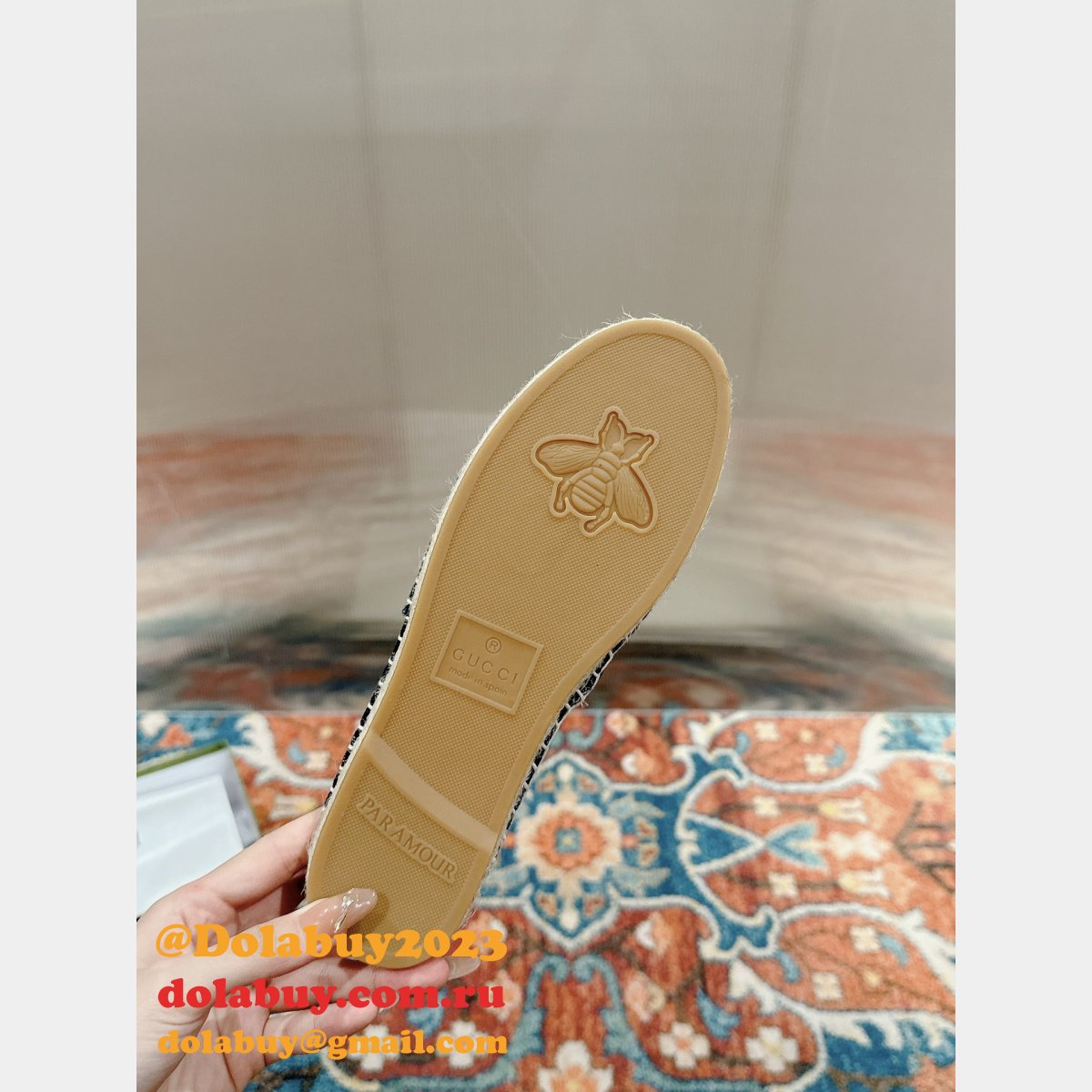 duplicate wholesale G*u*i fashion espadrille